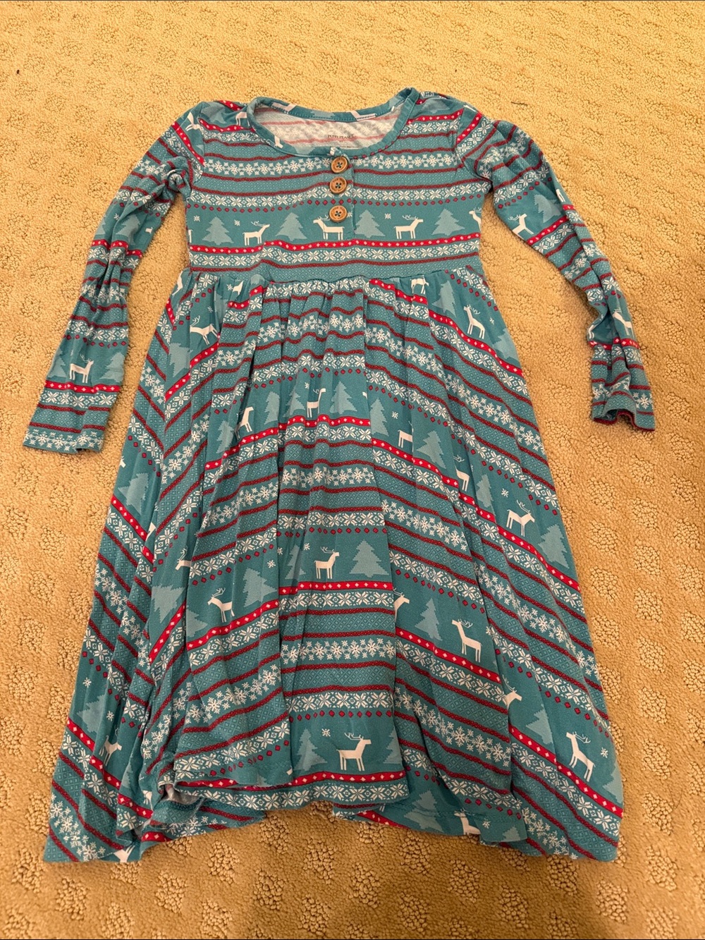 Posh Peanut Christmas Twirl Dress 5T